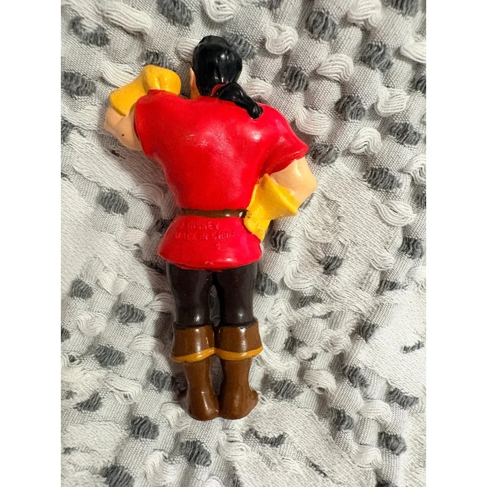 Vintage Disney Beauty and the Beast Gaston‎ PVC Figure Flexing Muscle 3.5